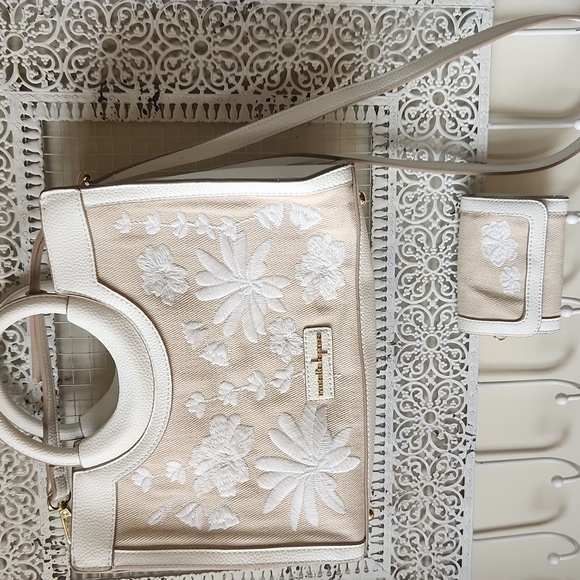 Nanette Lepore Handbags - NWOT Nanette Lepore Floral Vegan Leather Purse